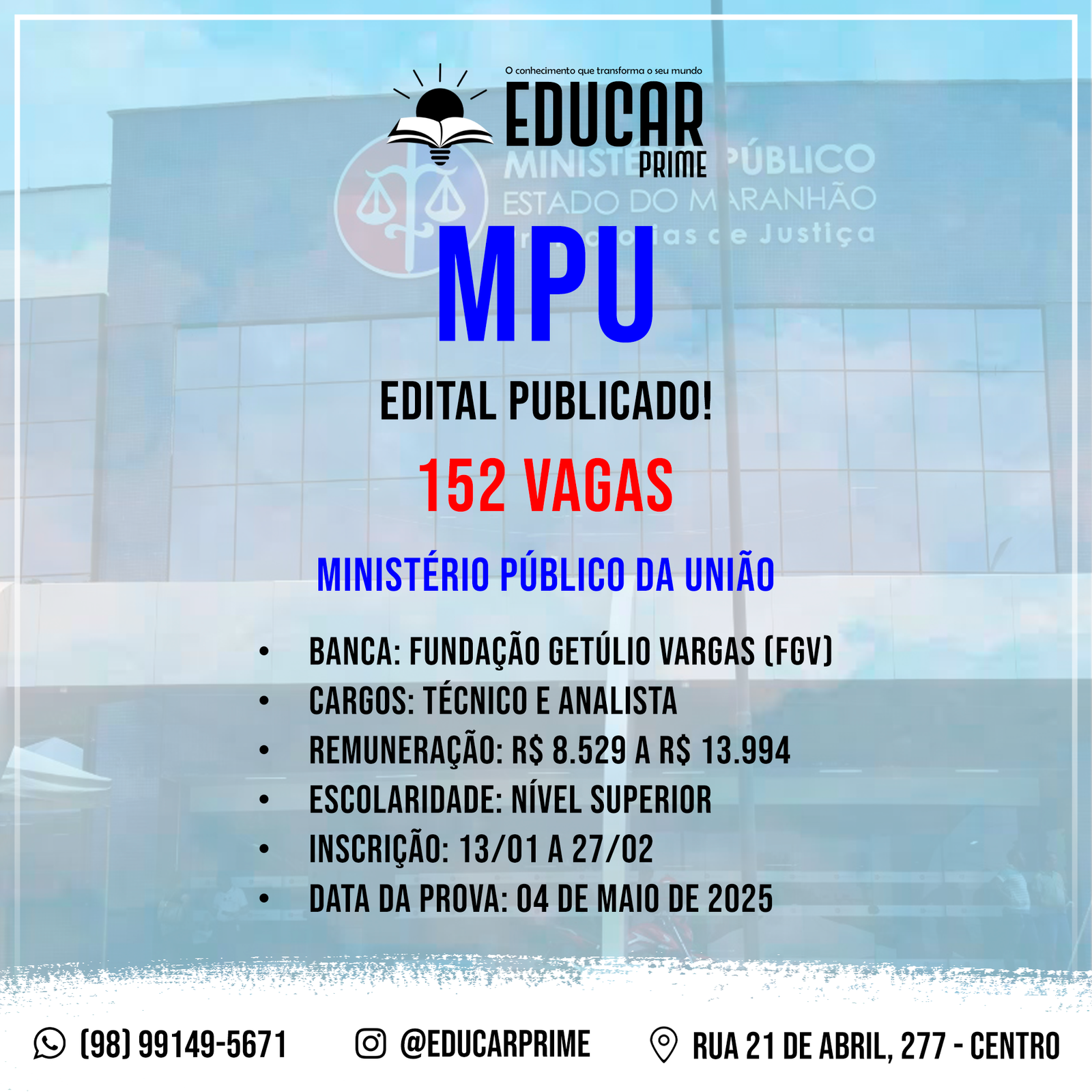 EDITAL PUBLICADO MPU (1X1)